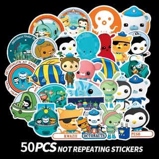 The Octonauts Stickers 50Pcs/Set American TV Cartoon Waterproof Stickers  Decal for Toys