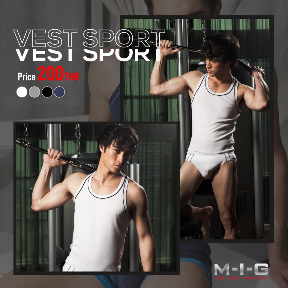 M-I-G Vest Sport เสื้อกล้ามเวสสปอร์ท men's underwear