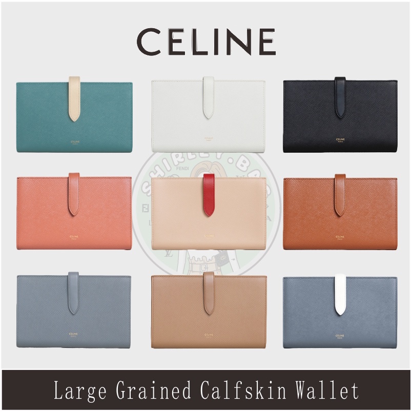 CELINE 100% Authentic Brand New Large Two-Tone Grained Calfskin 
