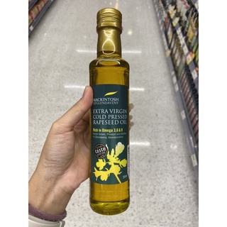 น้ำมันเรพซีด ธรรมชาติ ตรา แมคคินทอส ออฟ เกรนตาเวนี 250 Ml. Extra Virgin Cold Pressed Rapeseed Oil เอ็กซ์ตร้า เวอร์จิ้น โคลด์ เพรสด์ เรพซีด