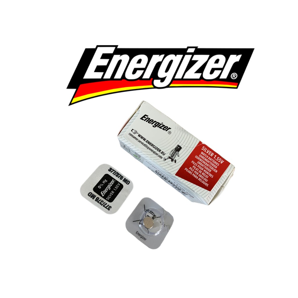ถ่านกระดุม ถ่านนาฬิกา Energizer 371/370 (SR 920SW,SR 920W) Battery Silver Oxide 1.55V ถ่านกระดุม แพคกิ้งเม็ดเดี่ยว