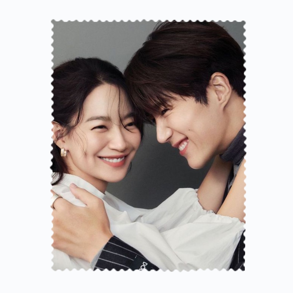 ผ้าเช็ดแว่นตา เช็ดเลนส์ ผ้าไมโครไฟเบอร์ Shin Min Ah Kim Seon Ho Hometown cha cha cha
