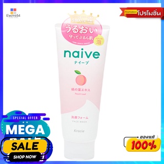 นาอิฟ เฟสวอช พีช ลีฟ 130กรัมผลิตภัณฑ์ดูแลผิวหน้าNAIVE FACE WASH PEACH LEAF 130G