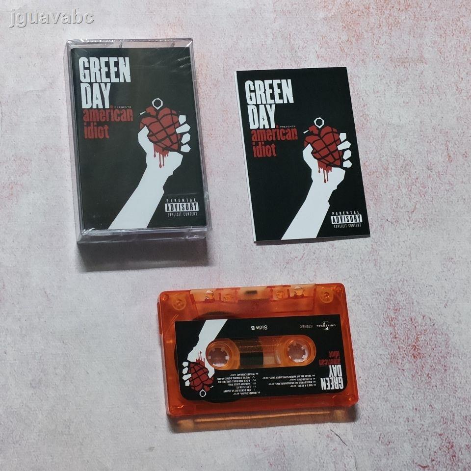 เทปคาสเซ็ท  เทปเพลงภาษาอังกฤษ เพลงร็อค Green Day American ldiot ใหม่ Walkman cassette