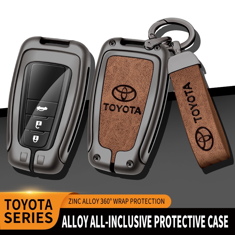 [พร้อมส่ง] เคสกุญแจรถยนต์ หนังอัลลอย สําหรับ Toyota Altis Camry Corolla Cross
