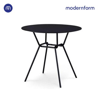 Modernform โต๊ะกลาง ท๊อปไม้ MDFดำ ขาสเตนเลส ทำสีพาวเดอร์โค้ท รุ่น OP-119