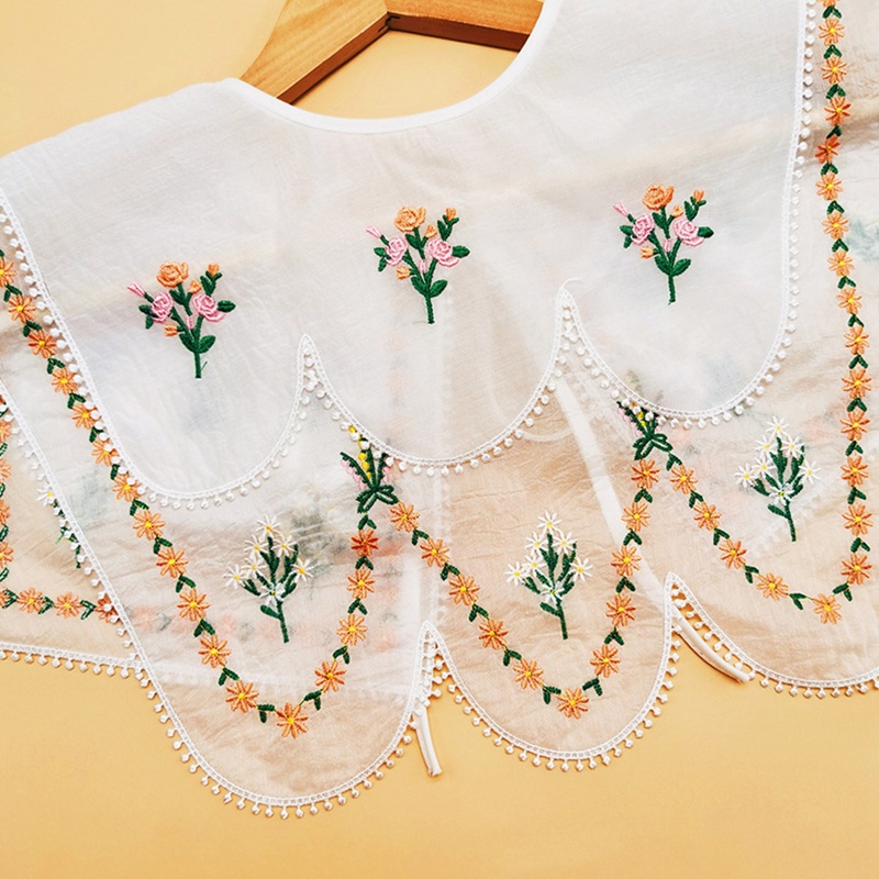 Voonne ปลอกคอปลอม ปักลายน่ารัก สไตล์ฮั่นฝู ใส่ง่าย สําหรับตกแต่งคอปกเสื้อ - รูปที่ 6