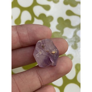 (F) พลอยดิบแท้ อเมทิสต์(Amethyst)พลอยธรรมชาติ 100% น้ำหนัก 25.50 กะรัต