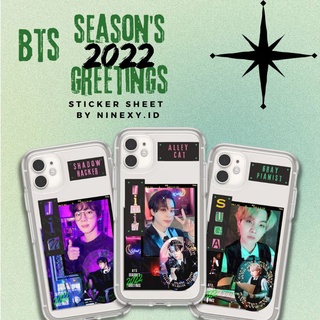 สติกเกอร์ ลาย Bts Seasons Greeting 2022 สําหรับติดตกแต่งแล็ปท็อป jungkook taehyung suga jimin jin jhope kim namjoon