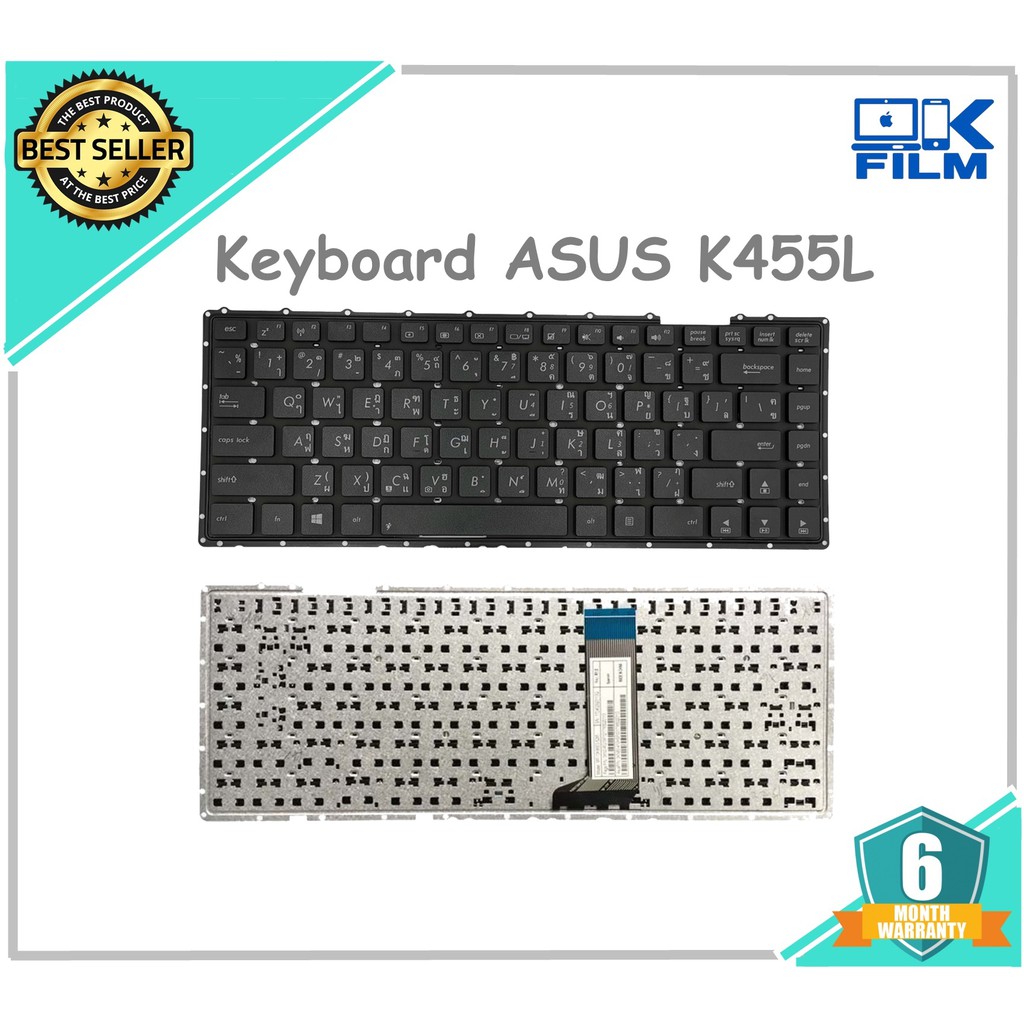 KEYBOARD ASUS คีย์บอร์ด ASUS K455 K455L K456U X452 X453S X451C X451 F401E F401 X451E