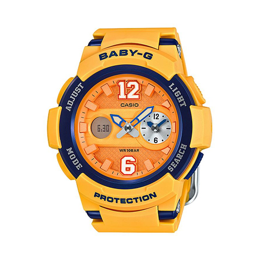 Casio Baby-G นาฬิกาข้อมือผู้หญิง สายเรซิ่น รุ่น BGA-210-4B - สีส้ม