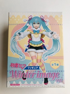 ฟิกเกอร์ โมเดล มิกุ Hatsune Miku Vocaloid Winter Version ฤดูหนาว สูง 18 ซม ของแท้ ญี่ปุ่น ไทโตะ ไตโตะ Taito มิขุ