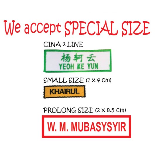 [NAME TAG 2 LINE] NAME TAG,NAME EMBROIDERY