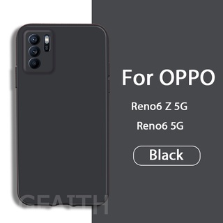 เคสโทรศัพท์ OPPO Reno6 Z 5G Reno 6 Reno5 Pro Cover Soft Liquid Silicone TPU Skin Feeling Best Selling Phone Casing OPPO Reno 6Z 5 Pro ออปโป้ รีโน่6Z