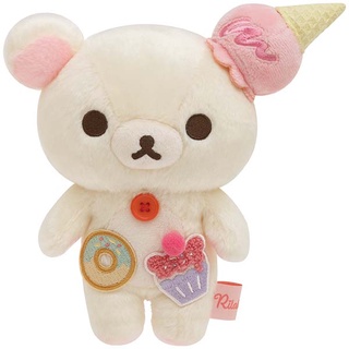 ตุ๊กตา Rilakkuma Yum Yum Sweets? Amusement Park แบบ Korilakkuma ขนาด 21 x 15.5 x 9 ซม.