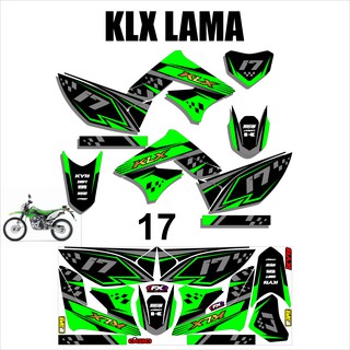 สติกเกอร์ลอกลายลิส KLX 150s - KLX L - KLX LAMA Design AM-17