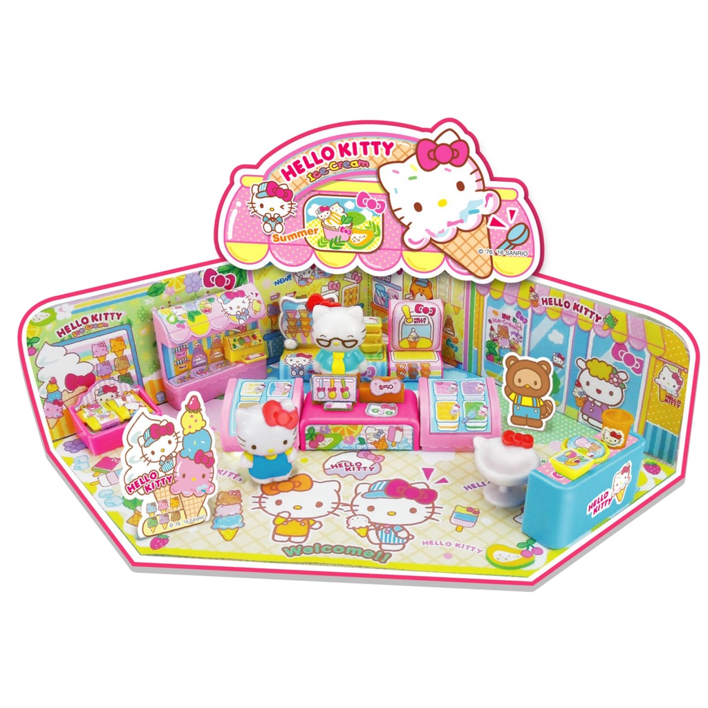 Hello Kitty Ice cream Shop เฮลโล คิตตี้ ร้านไอศกรีม ของเล่นจำลอง ของเล่นเด็ก KT-50094