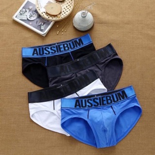 Aussiebum กางเกงในผู้ชายทรงฺบรีฟ ผ้าฝ้ายอย่างดีโชว์ขอบเอว