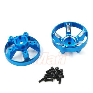 Yeah Racing TAWR-011BU ALUMINUM WHEEL CAP COVER FOR TAMIYA WR-02CB BLUE