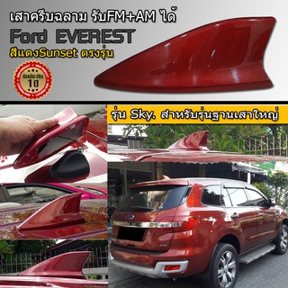 เสาครีบฉลามขนาดใหญ่ FORD Everest ต่อวิทยุFM+AMได้ (รุ่นSky Big)