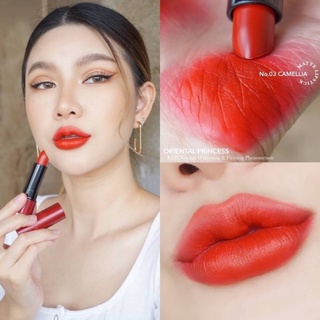 ลิปสติก 💄RED Naturul Whitening &amp; Firming Phenomenon Matte Lipstick  ลิปสติกเนื้อ velvet Matte