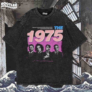 เสื้อยืดผ้าฝ้าย เสื้อยืด ลาย The 1975 OVERSIZE WASHING VINTAGE | เสื้อยืด โอเวอร์ไซส์ | เสื้อยืด ขนาดใหญ่ | เสื้อยืด ซัก