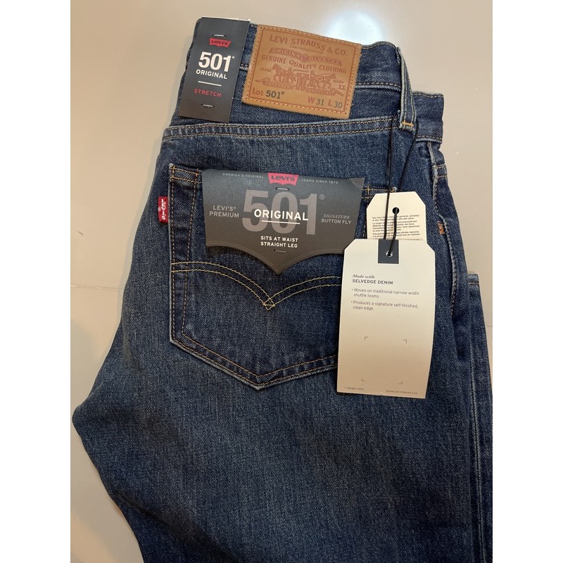 Levi’s 501 Premium Big E ริมแดง