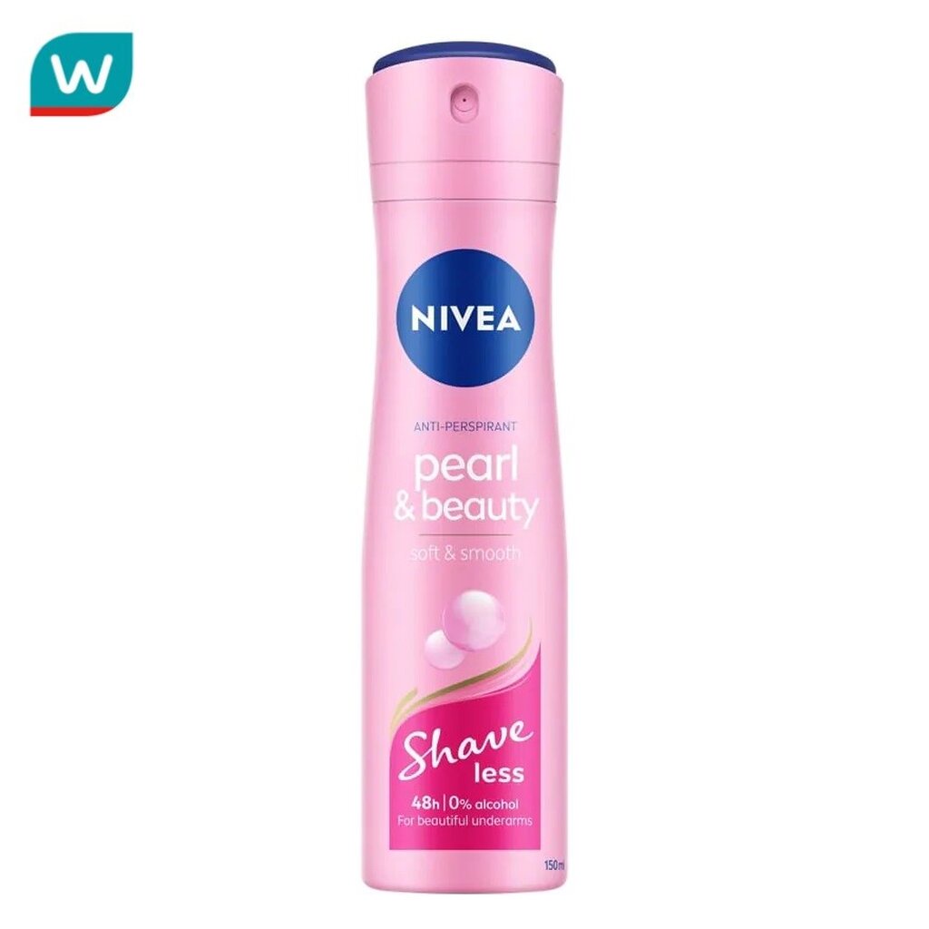 Nivea นีเวีย สเปรย์ เพิรล์ แอนด์ บิวตี้ เชฟ เลส 150 มล.