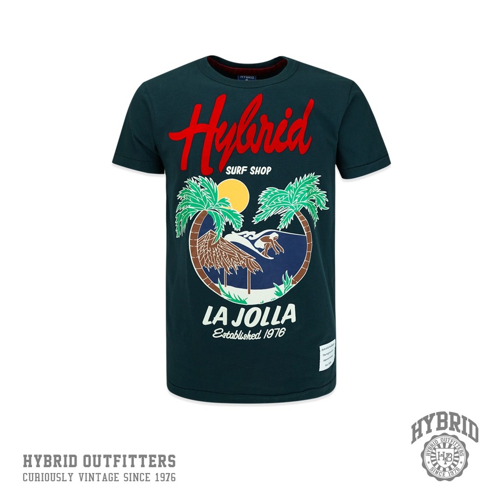 Hybrid T-Shirt Men ไฮบริด เสื้อยืดแขนสั้นชาย สีดำ (Black)