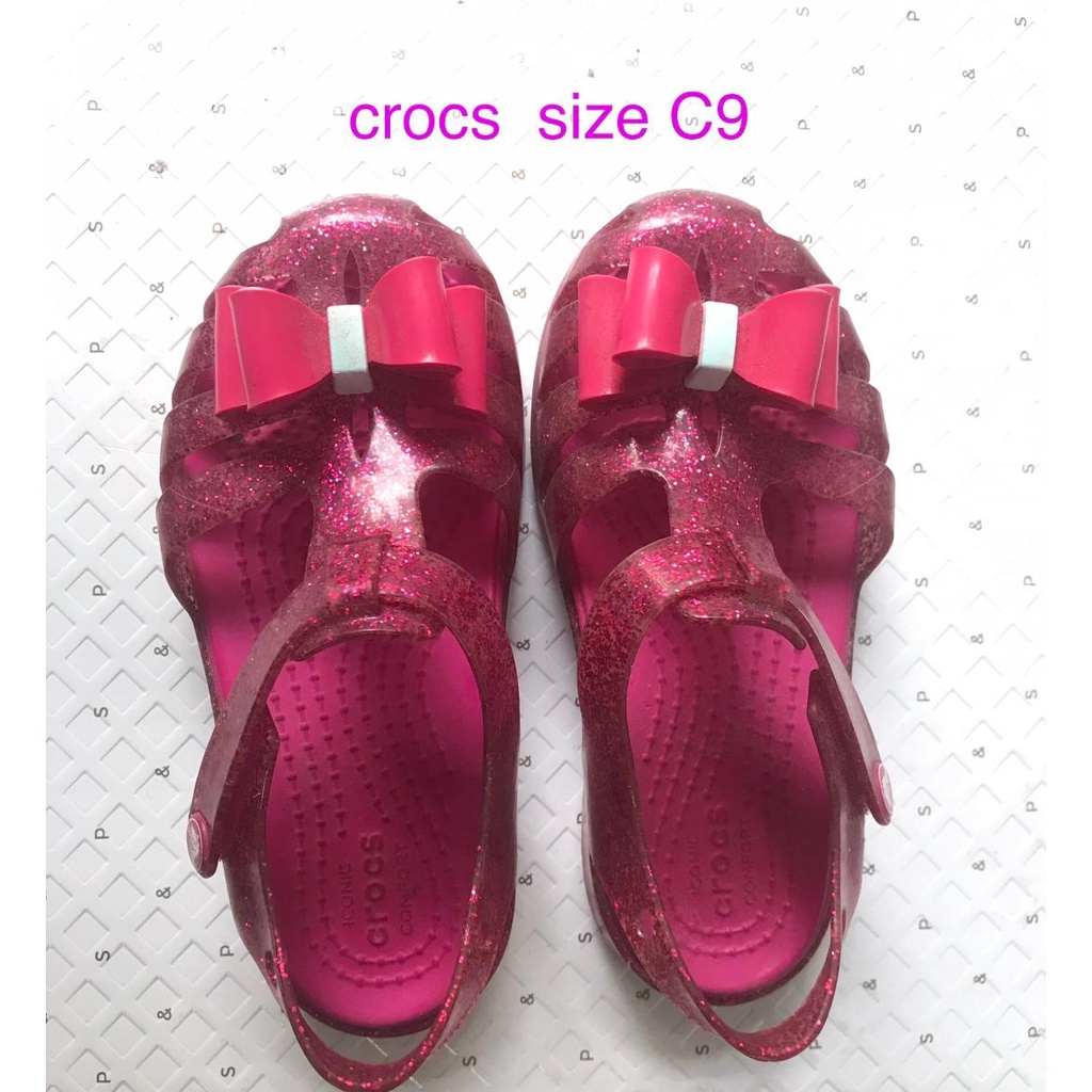 crocs size C9 15.5 cm รองเท้าเด็กผู้หญิงมือสอง