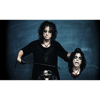 Alice Cooper 2  Magnet fridge Rock Band Music Metal  แผ่นแม่เหล็ก ติดตู้เย็น ของสะสม 5มิล วงดนตรี ของขวัญของฝาก ที่ระลึก