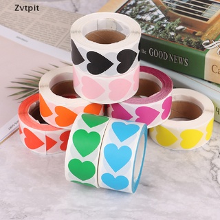 [Zvtpit3] สติ๊กเกอร์ป้ายฉลากรูปหัวใจ 500 ชิ้น / ม้วนสําหรับตกแต่งสมุดภาพ Bfhx