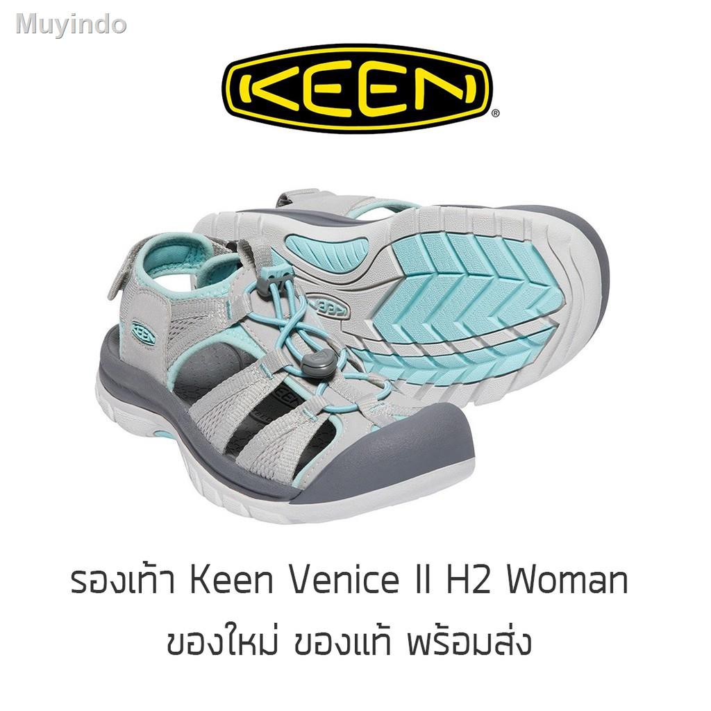 ♧♟✵✆❂รองเท้าแตะรัดส้น KEEN Venice II H2 Sandals - Women Paloma/Pastel Turquoise รองเท้าเดินป่า ของใหม่ ของแท้ พร้อมส่ง