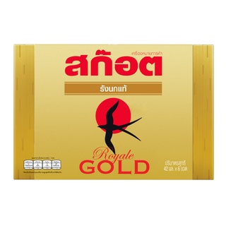 SCOTCH สก๊อต รังนกแท้ รอเยล โกลด์ 42 มล. (แพ็ค 6 ขวด)