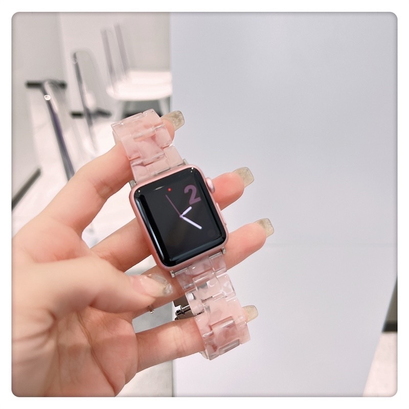 หินอ่อน สายนาฬิกา watch ultra10 9 8 7 SE  6 5 4 3 2 1 สีสวย มาใหม่ ขนาด38/44/41/45/40/46/49mm ปรับความยาวได้  สายนาฬิกา