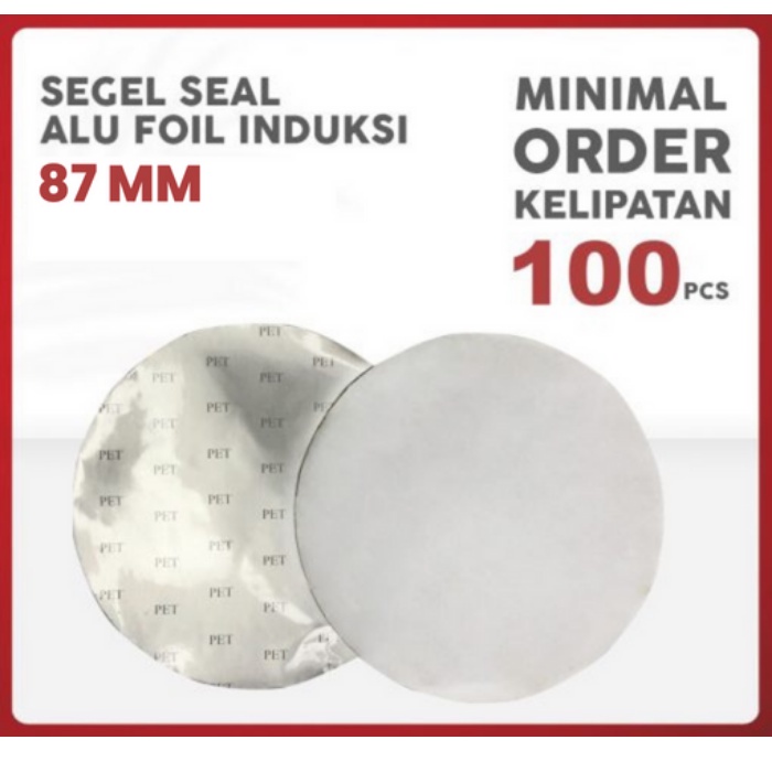 ซีลโถขวดถ้วยเหนี่ยวนําอลูมิเนียมฟอยล์ (87 มม.) | JAYA GEMILANG PACKAGING