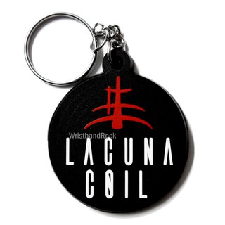 LACUNA COIL พวงกุญแจ ยาง ปั้มนูน  อีโม ร็อค เมทัล  ไม่เท่คืนได้ LCL322