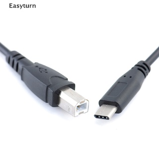 Easyturn USB-C Type-c Male to USB B Type Male Data Cable Cord Phone Printer TH