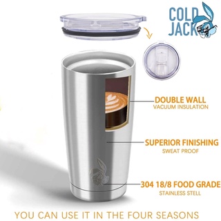 แก้วน้ำสแตนเลสเก็บอุณหภูมิ Cold Jack Tumbler 20oz (KAWITA MALL)