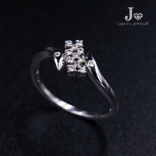 “บล็อค” แหวนเงินแท้ 925 ฝัง Cubic Zirconia (เพชรรัสเซีย) | Jaruta Jewelry