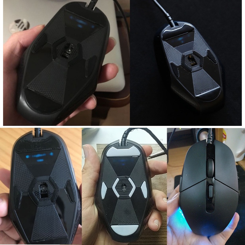 BTM 1 ชุดสําหรับ G302 G303 Mouse Skates เม้าส์อัพเกรดขอบโค้ง Mouse Feet