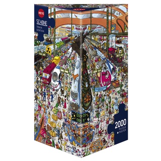 HEYE: TRAIN STATION by Christoph Schöne (2000 Pieces) [Jigsaw Puzzle]