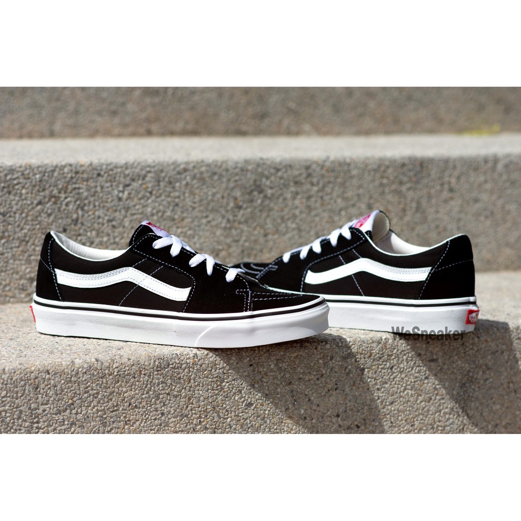 VANS SK8 (Low) - Black/True White รองเท้า VANS แท้ Authorized Dealer