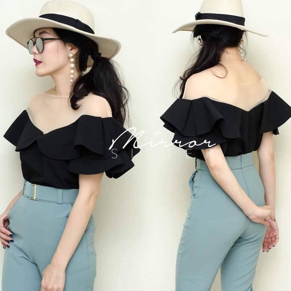 🎀 MirrorSister 🎀 เสื้ออกซีทรู แต่งระบาย ทรงสวย หรูหรา หมาเห่า!! แซ่บ ดีไซน์ โดดเด่น แต่งระบาย แอบSEXY แต่ไม่โป๊ ไม่คัน