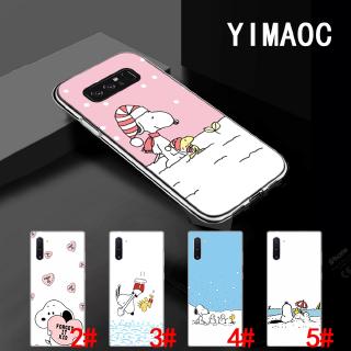 เคสโทรศัพท์ tpu พิมพ์ลายการ์ตูน snoopy แบบนิ่ม samsung s 7 edge s 8 s 9 s 10 plus s 10 e 148q