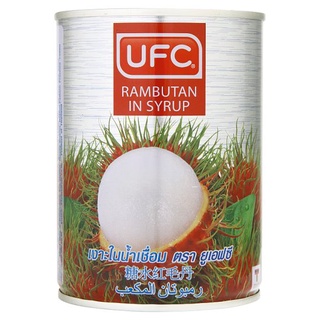 🔥ดีสุดๆ!! ยูเอฟซี เงาะในน้ำเชื่อม 565กรัม UFC Rambutan in Syrup 565g