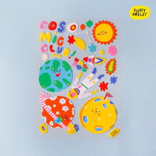 FLUFFY OMELET - COSMIC CLUB STICKER A6