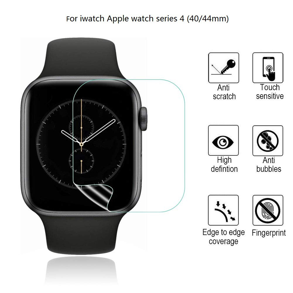 5 PCS For Iwatch Apple Watch Series 4 Screen Protector HD Clear TPU Watch Protective Film 40mm/44mm