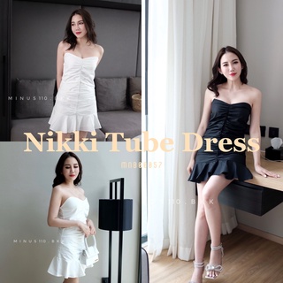 Minus110.bkk | NIKKI TUBE DRESS 👠 #MNB00057 เดรสเกาะอก ทรงสวย ไปเดท ดินเนอร์ rooftop สวยหรู มินิมอล