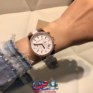 Michael kors / mk สตรีเหล็กเข็มขัดนาฬิกาควอตซ์นาฬิกาสามตาหกเข็มกับปฏิทิน mk6363 mk6328